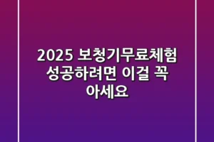 2025 보청기무료체험, 성공하려면 이걸 꼭 아세요!